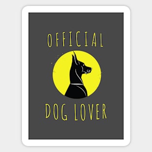 Official Dog Lover Sticker